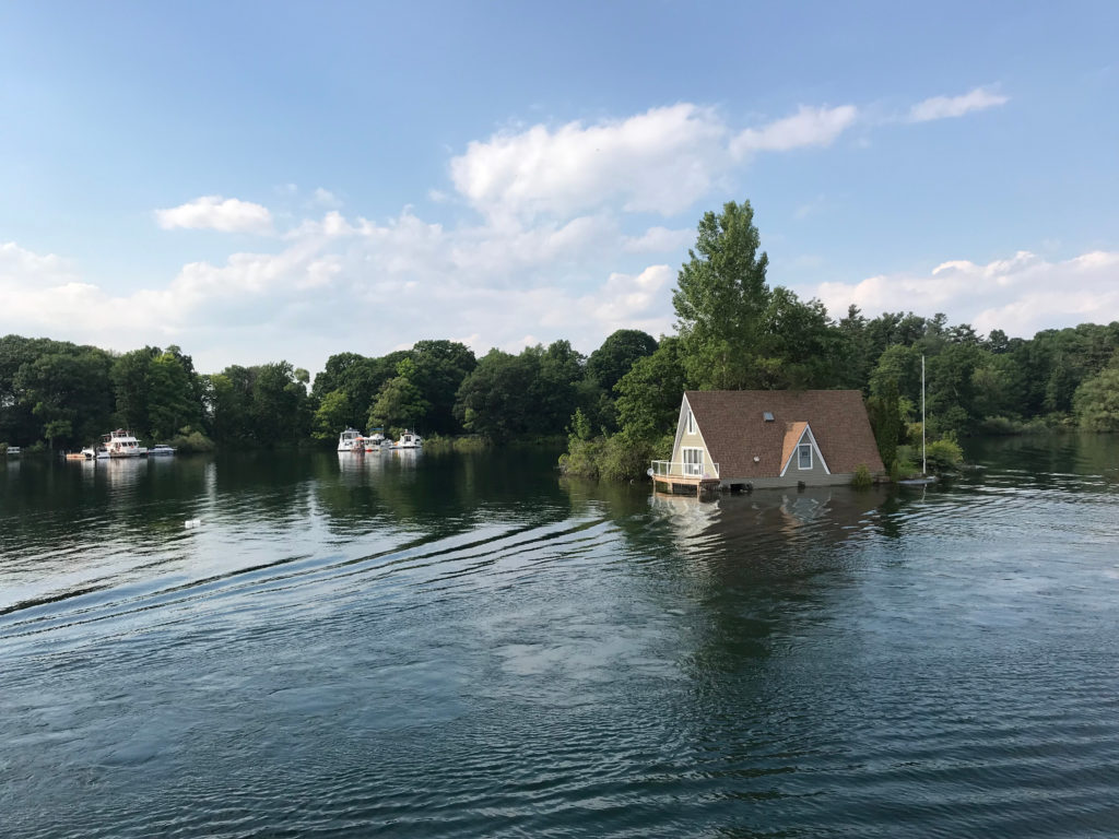 House with flooding around it.