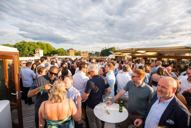 Top deck at the Thames Cruise 2025