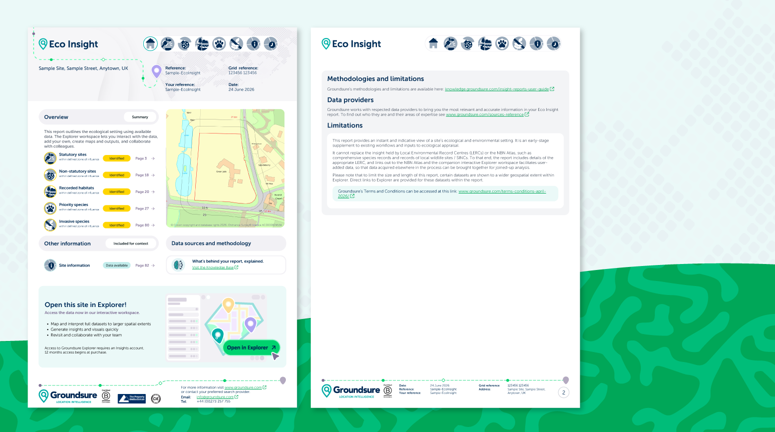 Why wait 10 working days for a standard 1km data search when Groundsure Ecology Insight delivers your report in just four hours*?